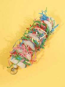 鸚鵡用品鳥玩具,雞冠瓢果串玩具,教育拼圖遊戲玩具 - 彩色 - 查看 4