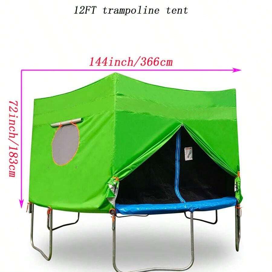12FT Trampoline Tent, Fits For 12FT Straight Pole Round Trampoline