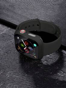 3 PiecesBlack PC + Tempered Glass Full Frame Protective Case, Shockproof Stylish Case Compatible With Apple Watch 38/40/41/42/44/45/46/49mm, Compatible With Apple Watch Ultra/SE Series 11/10/9/8/7/6/5/4/3/2/1, Smart Watch Accessory - Black*3 - View 4