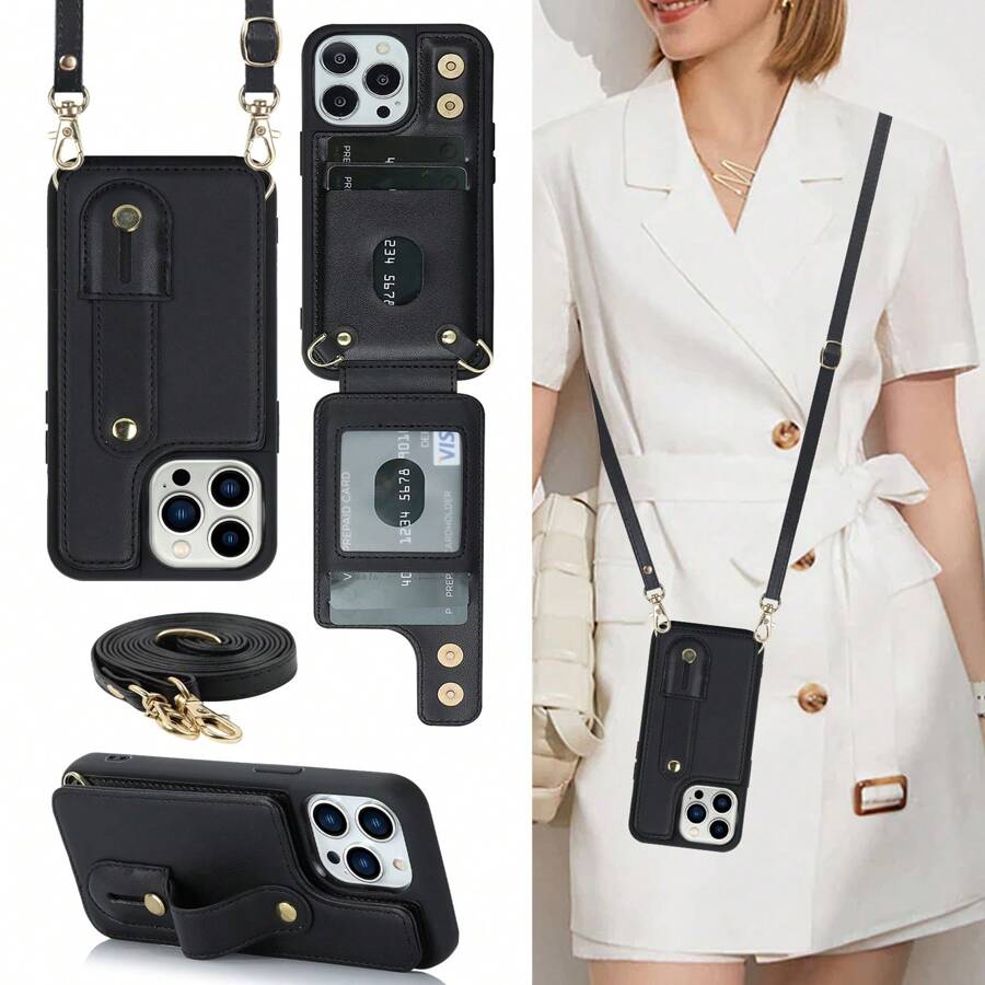 OUKNOEO Fashion Crossbody Bag & Faux Leather Phone Case, Compatible With IPhone 17 Air, 16e, 15, 14, 13, 12, 11 Pro, XS Max, 7, 8 Plus, XR, SE, And Galaxy S25 Edge, S24, S23, S22 Ultra Plus, A13, A14, A15, A16, A35, A36, A53, A54, A55, A56, Z Fold 7 FE, 6, 5, 4