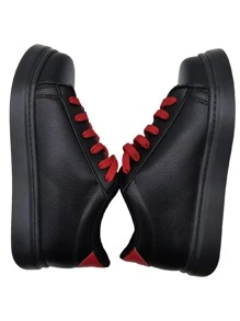 Tenis Bordados de Rengoku Kimetsu No Yaiba - Negro - Ver 3