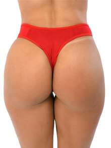 Women Thongs - 紅色 - 查看 5