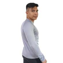 Men Swim Rashguards - Light Grey - View 3