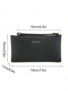 MIYIN 时尚触屏手机钱包 长款钱包 带卡槽和腕带 多功能手机包 硬币 简约字母图案 PU 拉链钱包 商务 现代简约休闲手拿包 女士钱包 轻便时尚 女士白领 大学生 工作 商务通勤 办公室 周年纪念 情侣 生日礼物 礼品钱包 女士手机包 女士钱包 钱包 - 黑色 - 查看 10