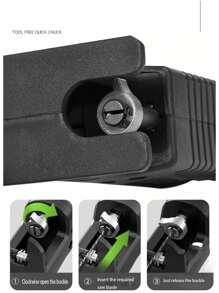 1pc Portable Reciprocating Saw Attachment For Electric Drill With Blade And Accessories For Woodworking Cutting - Black - View 8