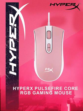  HyperX Pulsefire Core - RGB Gaming Mouse Pixart 3327 Up To 6200 DPI Easy Customization With HyperX NGENUITY Software