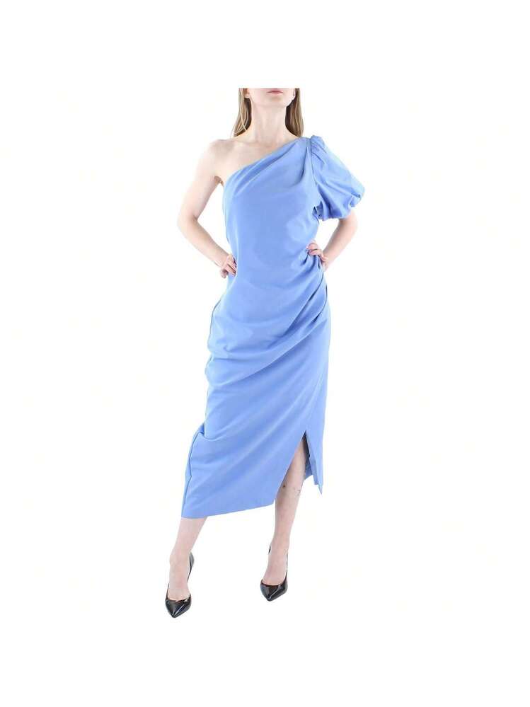 ralph lauren crepe cocktail dress Lauren Ralph Lauren Women's Crepe & Chiffon Cocktail Dress - Navy
