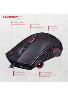 Hyperx Pulsefire Core - Ratón Para Juegos Rgb Pixart 3327 De Hasta 6200 Dpi, Fácil Personalización Con El Software Hyperx Ngenuity - Rosa - Ver 5