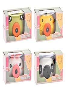 Juguete Conejita  Maquina De Burbujas Forma Cámara Fotográfica con Música Automática para Niños - Blanco - Ver 3