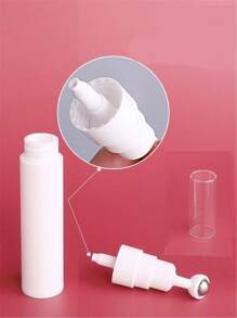1 pezzo Contenitore in plastica da 15ml con rullo per contorno occhi, bottiglia con rullo massaggiante a pressione per applicare la crema contorno occhi e ridurre le rughe sottili, bastone da massaggio portatile, elemento essenziale per la bellezza da viaggio