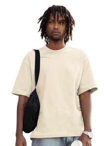 Men T-Shirts - Màu be - Xem 3