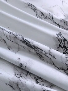 2/3pcs Set Marble Pattern Duvet Cover Set Without Filler, Soft And Comfortable Bedding For All Season, Home Decor, Valentine'S Day Outfit - 白色 - 查看 7