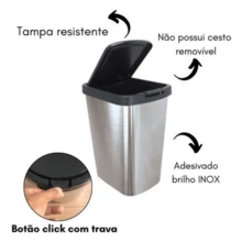 Bathroom Trash Bin - Bạc - Xem 7