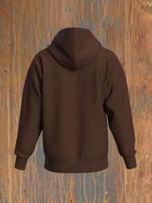 Men Sweatshirts - 酒紅色 - 查看 7