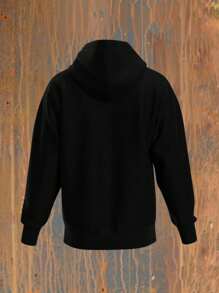 Men Sweatshirts - 酒紅色 - 查看 5