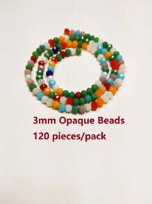 1 sợi Thập cẩm Ly Pha lê Hạt Đối với Đồ trang sức Lỏng lẻo Spacer Cây Đồ trang trí - Nhiều màu - Xem 2