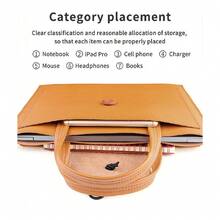 2025 新款笔记本电脑包 笔记本电脑包 13-14 英寸电脑包 笔记本电脑内胆包 笔记本电脑包 15 16 英寸商务包 大学学校包 皮革笔记本电脑包 各种品牌教室笔记本电脑包 教室包 教师收纳包 教室收纳包 - 藍色 - 查看 7