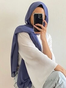 Jilbab Wanita - Dusty Blue - View 2