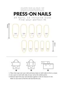 24 Piezas/set Uñas Postizas Largas Con Diseño De Rayas Azules Y Blancas Y Patrón De Ondas Con Gel De Goma Y Lima De Uñas - Azul y blanco - Ver 5