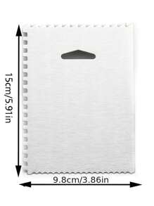 1pc Stainless Steel Cream Spatula   Butter Spatula, Baking Kit, Butter Spatula With Teeth - Silver - View 6