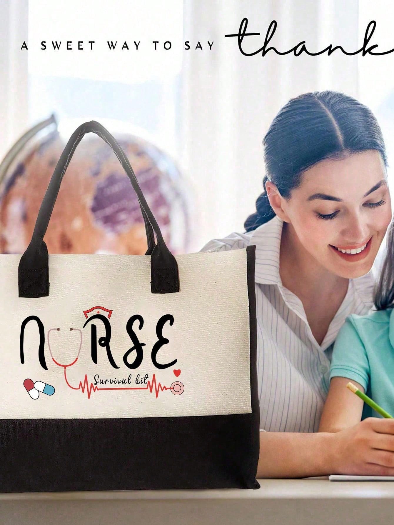 1 PC Of Nurse Stethoscopes, Pills, Outdoor Survival Pattern Printed