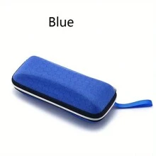 1pc Honeycomb Pattern Eyeglass Case, Minimalist Hard Eyewear Protective Pouch, Zipper Eyeglasses Storage Box (Blue/Rose/Gray/Purple/ Eyewear Accessories - Multicolor - View 17