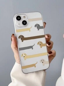 1 Miếng iPhone Che đậy hoàn toàn TPU Ốp lưng & bao da điện thoại Với Dài Hoa văn con chó - Nhiều màu - Xem 2