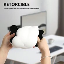 Mouse Pad,Silicone Cloud Design Computer Keyboard Rest,Keyboard Wrist Rest For Home, Office And Computer Gaming - Black - View 4