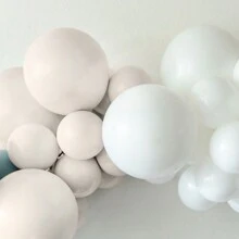 62件/119件复古蓝、沙白、冰蓝气球花环套装，适用于生日派对、结婚纪念日装饰、母亲节气球装饰、新娘送礼会、室内/室外气球装饰、圣诞节、房间装饰 - 藍色 - 查看 9