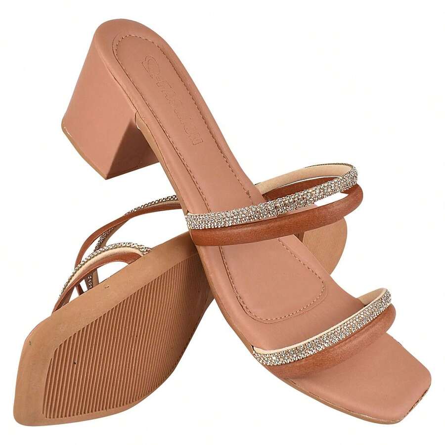 Women Heeled Sandals - Lạc đà - Xem 1