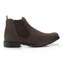 Bota chelsea masculina confortavel dia dia trabalho - Marrom - Visão 6