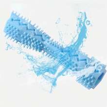 1入組狗狗咀嚼棒玩具牙刷，耐用的刷棒，柔軟的橡膠潔齒按摩工具，適用於寵物