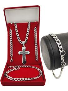 Men's Chain Necklaces - Bạc - Xem 1