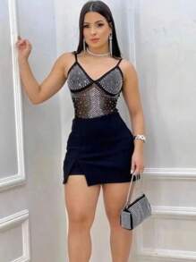 Women Tops - 黑色 - 查看 2