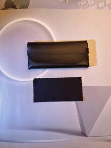 1 件男女通用金属商务眉毛眼镜 - 韩式处方眼镜 - 無色 - 查看 11