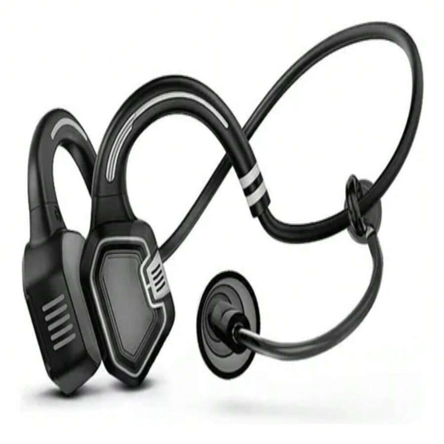 Audífonos Inalámbricos OPEANEAR Para Nadar, Resistentes al Agua. Audífonos de conducción ósea IP68 a prueba de agua para nadar. - Negro - Ver 1