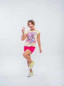 Young Girls Sets - 黃色 - 查看 3