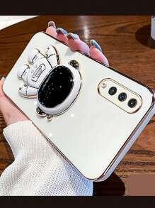 MJ Capas -Capinha de Celular Luxuosa com Suporte Astronauta para Samsung A30S - Multicolorido - Visão 4