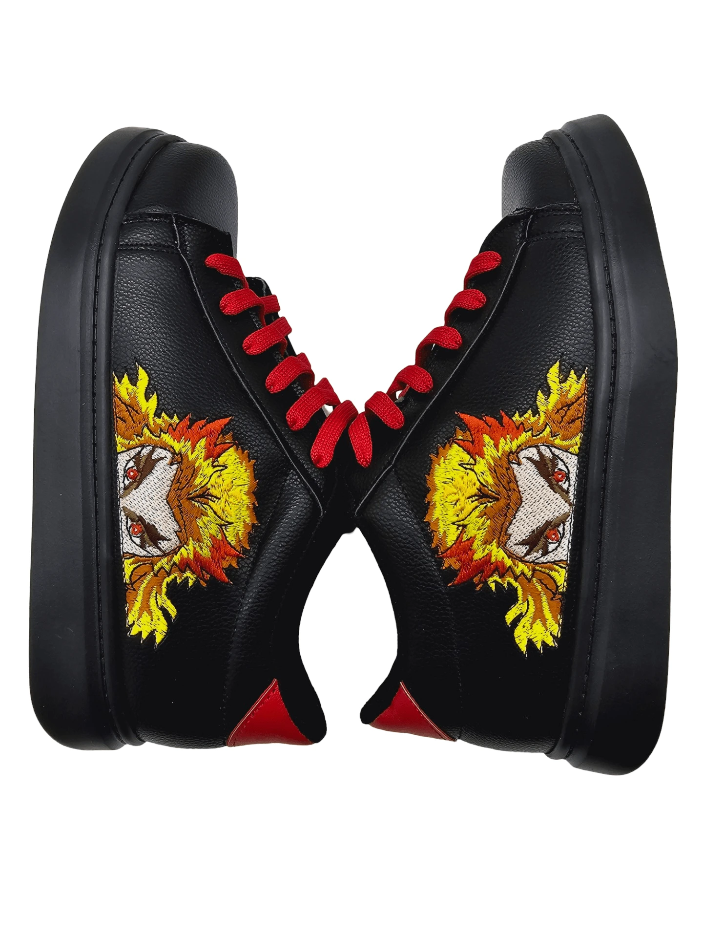 Tenis Bordados de Rengoku Kimetsu No Yaiba - Negro - Ver 1