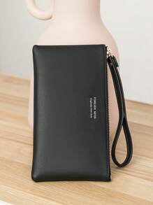 MIYIN 时尚触屏手机钱包 长款钱包 带卡槽和腕带 多功能手机包 硬币 简约字母图案 PU 拉链钱包 商务 现代简约休闲手拿包 女士钱包 轻便时尚 女士白领 大学生 工作 商务通勤 办公室 周年纪念 情侣 生日礼物 礼品钱包 女士手机包 女士钱包 钱包 - 黑色 - 查看 11