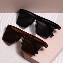 新款方形时尚眼镜，男女通用，PC 材质，适合驾驶、旅行和日常使用 - 彩色 - 查看 8