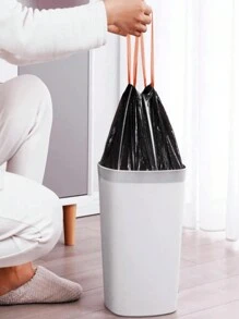 300/120/45入組收緊式收口垃圾袋,容量大、加厚不易破裂,適用於家庭廚房、餐廳、客廳垃圾分類,隨機顏色 - 彩色 - 查看 4