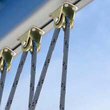 2入組u形溝輪滑輪,滑輪,繩索滑輪,用於吊起和起重機械、滑輪、皮帶輪、重型輪式滑輪系統、卷閘門、倒置、晾衣繩、滑輪繩 - 銅色 - 查看 5