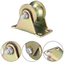 2入組u形溝輪滑輪,滑輪,繩索滑輪,用於吊起和起重機械、滑輪、皮帶輪、重型輪式滑輪系統、卷閘門、倒置、晾衣繩、滑輪繩 - 銅色 - 查看 7