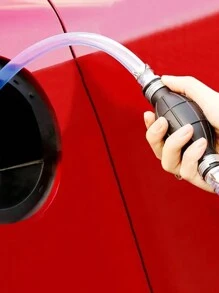 手动燃油输送泵，虹吸泵适用于汽油燃气燃油汽油液体水鱼缸手动输送泵 - 紅色 - 查看 8