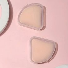 Caja de almacenamiento para 2/6/10 borlas de polvo, contenedor de almacenamiento de borlas de polvo de belleza, conveniente para salir, caja de almacenamiento esencial para viajes, caja de almacenamiento de cosméticos, puede almacenar monedas y artículos pequeños, multifuncional para uso doméstico - transparente - Ver 5
