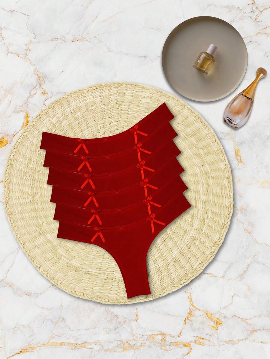 Women Thongs - 紅色 - 查看 1