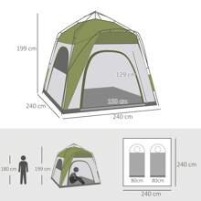 Outsunny Camping Tents - 灰色 - 查看 2