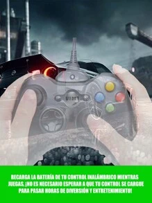 Kit Carga Y Juega Batería Para Control De Consola 360 - Negro - Ver 7