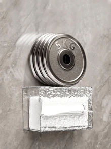 1pc/2pcs Transparent Tissue Storage Box, Wall-Mounted Transparent Tissue Box, Kitchen Bathroom Toilet Hanging Tissue Holder, Luxury Facial Tissue Storage Box